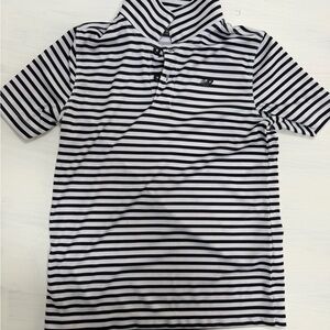 New Balance dry fit  White Striped Polo Shirt